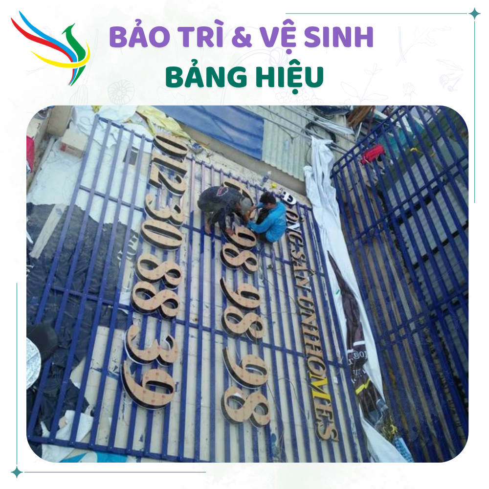 Bảo trì và vệ sinh bảng hiệu Tây Ninh
