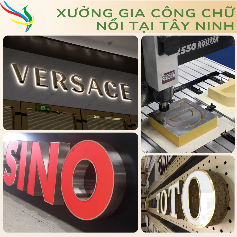 Quảng cáo chữ nổi tại Tây Ninh